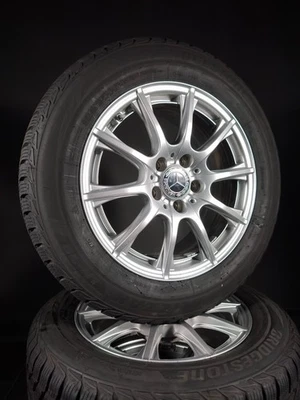 4 Winterräder 205 60 R16 Mercedes C Klasse W205 16" Alufelgen Winterreifen - Bild 1 von 4