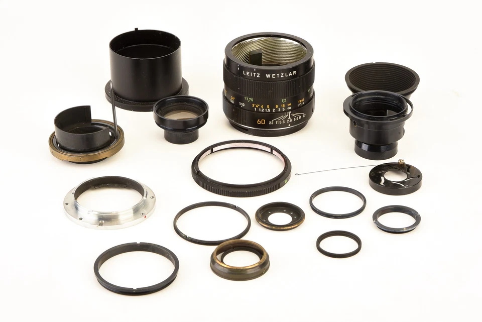 徕卡 Leitz Macro-Elmarit-R 60mm f/2.8 3 Cam Lens AS-IS 适用于零件或维修 V23 — 第 1/4 张图片