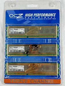 OCZ Gold Series DDR3 PC3 16000 2GB RAM Memory OCZ3G2000V6GK Triple Channel - Picture 1 of 5