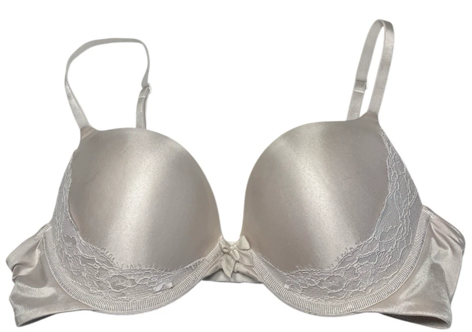 Sujetador Ambrielle Mujer 36B Gris Con Aros Ultimate Upsize Encaje Push Up Ajustable Foto 1 de 4