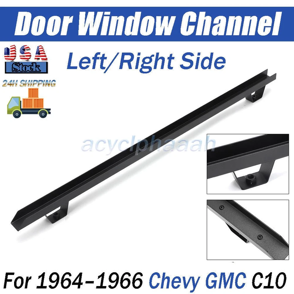 For 1964 1965 1966 Chevy C10 Truck Door Window Channel Reproduction Latch Side Foto 1 de 4