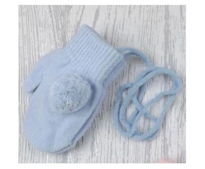 Baby “Connected Pom” Mittens (9cm) by Pesci Kids