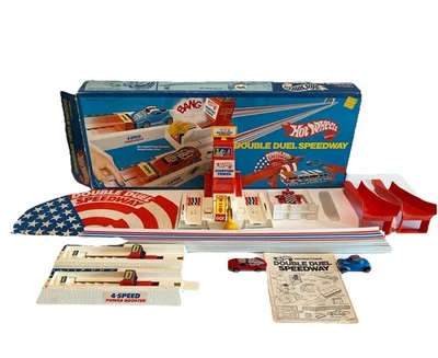 Hot Wheels Double Duel Speedway 1975 con coche Redline Flying Colors ¡Casi completo! Foto 1 de 4