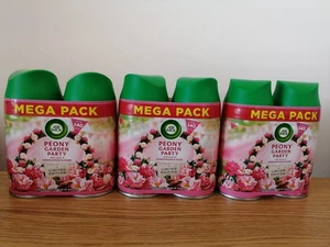 AirWick Freshmatic Refills Peony Garden Party Freshener Automatic Spray 250ml x6 - Picture 1 of 2