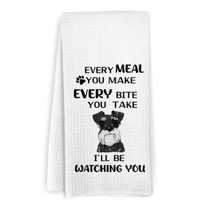 Schnauzer Dog Kitchen Towels Schnauzer Gifts for Women Dog Lovers Schnauzer D... - Picture 1 of 7
