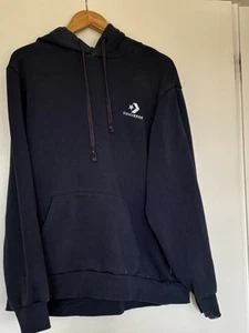 Converse Hoodie Mens Navy Size L - Picture 1 of 4