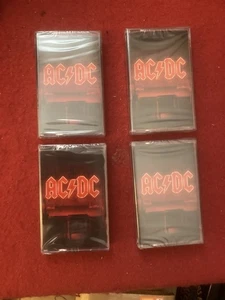 AC/DC PWR UP CASSETTE SET X 4 BLACK GREY RED YELLOW MINT SEALED FREE UK POSTAGE  - Picture 1 of 4