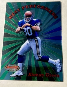 1998 Bowman's Best Performers Ahman Green #BP7 Rookie RC Foil Seahawks NFL NM-MT - Picture 1 of 2