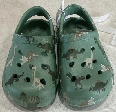 Zuecos de goma Capelli para bebés/niños pequeños sin cordones dinosaurios zapatos de agua 3 Foto 1 de 4