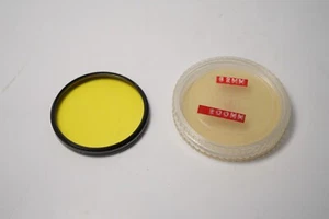 VINTAGE VIVITAR 62MM K2 MED YELLOW SCREW IN HIGH QUALITY METAL FILTER IN A CASE - Picture 1 of 10