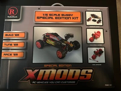 NEW Radio Shack Xmods 1:16 Scale R/C Buggy Special Edition Kit 6000938 - Image 1 of 4