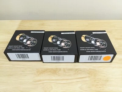 Lot of 3 Smart Rings - Silver - Sizes 8 & 9 - Android 5.0+ or Apple iOS 10.0+ - Image 1 of 4