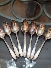 Vintage National Silver Co- Silver plated King Edwards Demitasse Spoons Set Of 7