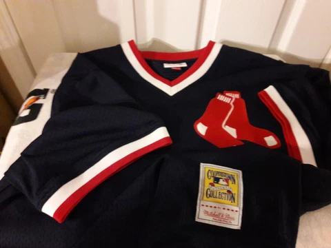1989 Mitchell & Ness Authentic Wade Boggs Boston Red Sox COOPERSTOWN COL Jersey Cover
