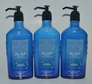 3 BATH & BODY WORKS AROMATHERAPY SEA SALT MIMOSA SPEARMINT LOTION CREAM 6.5 OZ - Picture 1 of 5