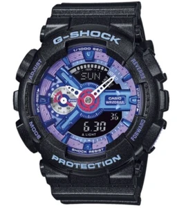 Casio G-Shock S Series * GMAS110HC-1A Hyper Color Dial Black Resin Watch Women - Picture 1 of 1