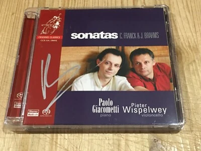 Signed by PETER WISPELWEY Franck & Brahms Cello Sonatas CHANNEL CLASSICS SACD - Bild 1 von 2