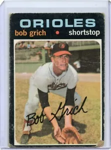 1971 Topps Bob Grich Baltimore Orioles #193 βοΈπ₯π― Original - Picture 1 of 2