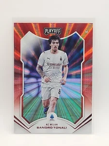 2021-22 Panini Crónicas Fútbol Serie A Playoff Sandro Tonali Láser Rojo - Imagen 1 de 2