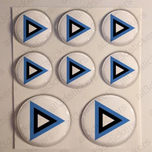 Estonia Stickers Cockade 3D Roundel Resin Domed Adhesive Air Force Sticker - Picture 1 of 1
