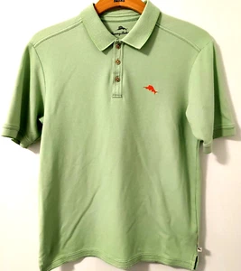TOMMY BAHAMA Men’s Polo size Medium blue shirt top excellent used condition - Picture 1 of 4