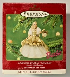Vintage Hallmark 2000 Spcl Celebration Barbie Collectibles Handcrafted Ornament - Picture 1 of 9