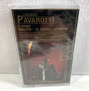 Luciano Pavarotti In Concert Rigoletto La Boheme Cassette Tape Sealed 90's - Picture 1 of 5