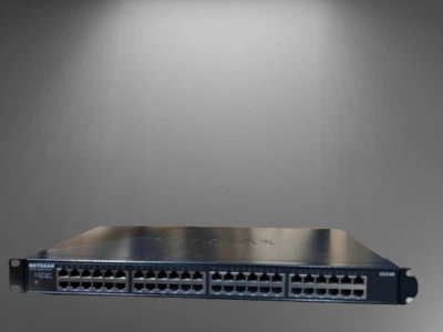 Netgear GS348 48 Port Gigabit Ethernet Rackmount Unmanaged Switch - Image 1 of 2