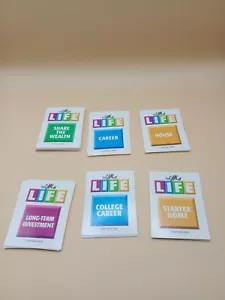The Game Of Life 2007 Release Game Replacement Cards - Picture 1 of 8