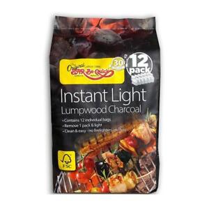 Bar-Be-Quick Instant Light Charcoal for BBQ 12 Pack