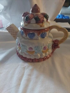 Vintage Albert Kessler & Co. Ceramic Cake Teapot - Picture 1 of 8