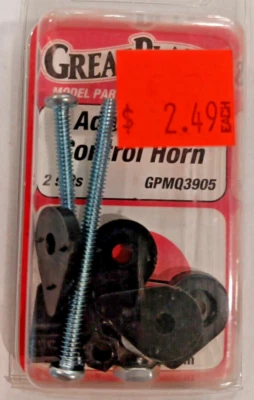 GREAT PLANES PN #GPMQ3905   ~NIP~ ADJUSTABLE CONTROL HORN - Image 1 of 2