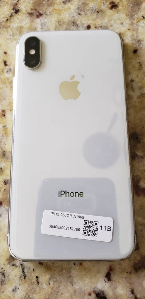 Apple iPhone X - 256GB - AT&T - Silver Excellent Condition & Battery Life - Image 1 of 4
