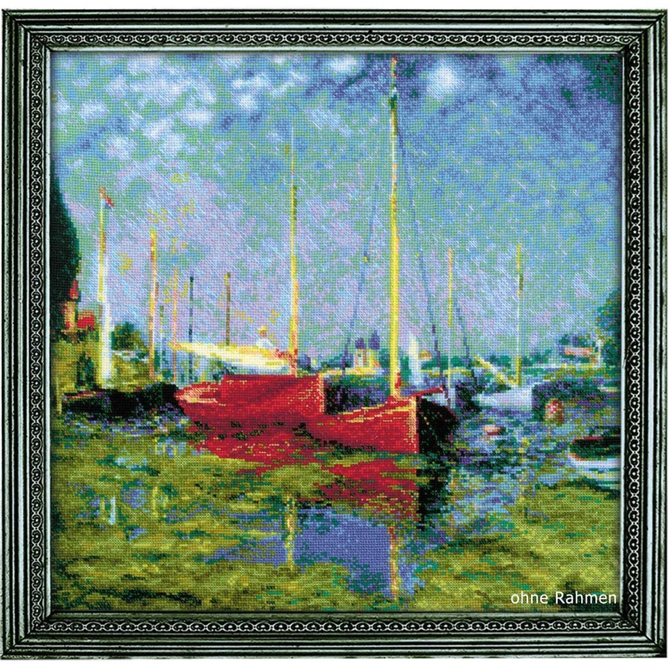 Riolis counted cross stitch Kit Argenteuil after C. Monet's Painting, DIY - image 1 of 1