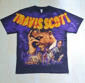 Travis Scott t shirt Reprint Black Astro World size XL Duoble Stitch - Picture 1 of 8