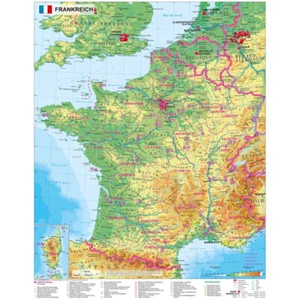 Stiefel Landkarte Frankreich - Imagen 1 de 1