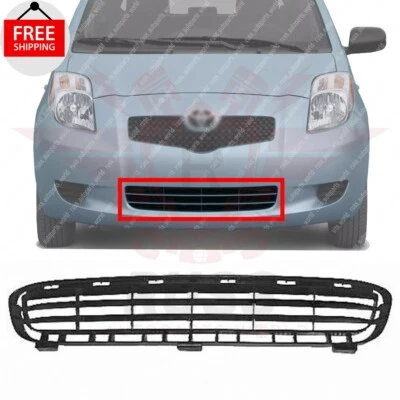 New Front Bumper Grille Painted Black Fits 2007-2008 Toyota Yaris 1.5L TO1036107 Foto 1 de 4