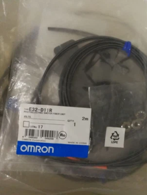 New Omron E32-D11R E32D11R Fiber Optic Sensor Free Ship - Image 1 of 2