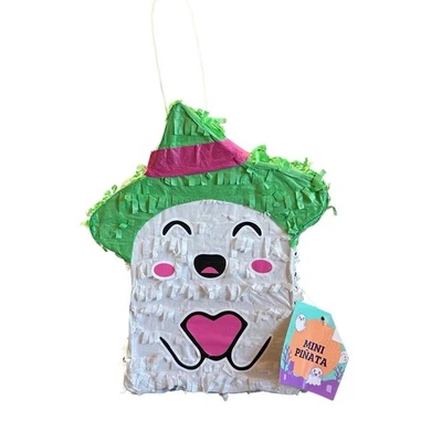 Halloween Piñata For Kids 8” Mini Hanging Ghost Fun Party Games Cute Decor New - Image 1 of 4