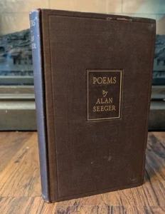 POEMS BY ALAN SEEGER SCRIBNERS HARDCOVER RARE VINTAGE BOOK - Picture 1 of 4