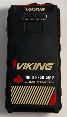 ** VIKING LITHIUM-ION BATTERY JUMP STARTER 59527 1000 PEAK AMP JUMPER - Image 1 of 4