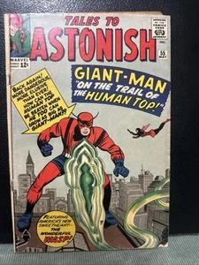 TALES TO ASTONISH #55 1964 MARVEL COMICS HOMBRE GIGANTE EN EL RASTRO DEL HUMANO TOP - Imagen 1 de 4