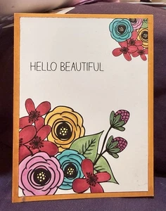 Set Carte Bambina Fiori Autunno Stampin Up - Foto 1 di 1