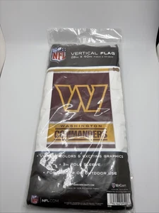 NFL Washington Commanders Vertical Flag Indoor / Outdoor 28” X 40” Pole Sleeve - Picture 1 of 2