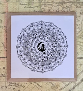 Moon Cat Greetings Card with Kraft Envelope for All Occasions - Picture 1 of 2