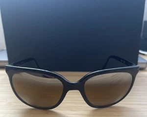 Suncloud Blk Dual Gradient Mirrored Yellow ish tent SC7 Sunglasses Vintage 80s - Picture 1 of 15