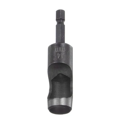 Leather Hollow Punch Hex Shank for Drills, 14mm Dia Hole Punch for Thick Fabrics - Image 1 of 4