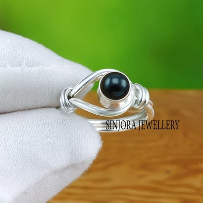 Anello regalo fatto a mano in argento sterling 925 con pietra preziosa... - Immagine 1 di 4