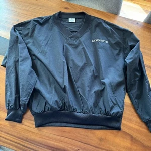 Vintage Munsingwear Corvette Nylon Pullover Bomber Giacca Uomo Sport Corsa Chevy - Foto 1 di 7
