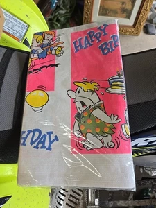NOS 1960 Vintage Cañas Línea Rembrandt THE FLINTSTONES MANTEL CUMPLEAÑOS - Imagen 1 de 4
